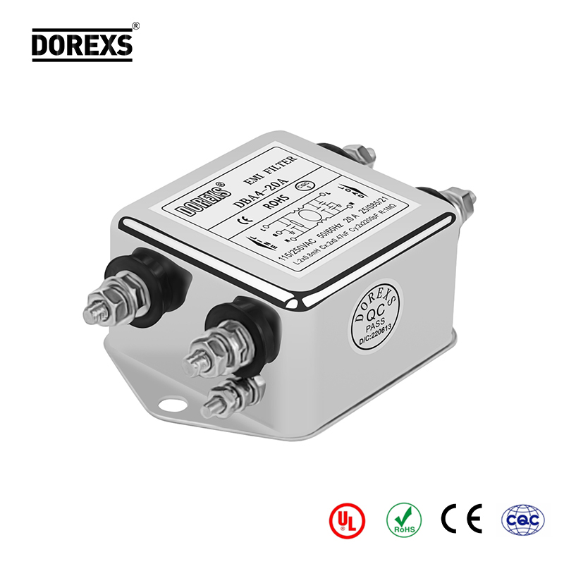 DBA4-螺栓 單相通用系列電源濾波器