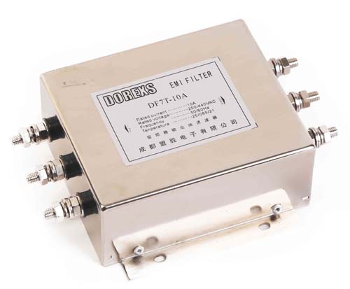 single-phase EMI filter of Two fuses and rocker switch and socket type ——rated current 1A-10A